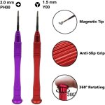 Tournevis pour , 2, 0 mm phillips 1, 5 mm y00 tri - point tri aile kit de tournevis pour rparation de ...