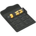 Wera ? tournevis porte - embouts 1 / 4' ? set de 18 embouts interchangeables ? couple jusqu'� 25 nm ? ...