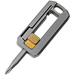 Tournevis magn�tique en alliage de titane, petit, combin� de r�paration, multifonctionnel, outil edc ...