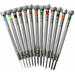 Tournevis de pr�cision 13 pi�ces, outils de diff�rentes tailles pour horlogers, tournevis plat pour r�paration ...