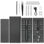 Tournevis de precision, 66 en 1 kit mini tournevis electrique sans fil avec chargement usb & Éclairage ... Tournevis de precision, 66 en 1 kit mini tournevis electrique sans fil avec chargement usb & Éclairage ...