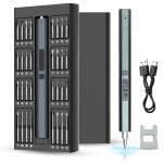 Tournevis de precision electrique sans fil, 82 en 1, avec led, mini kit tournevis electronique pour téléphone, ... Tournevis de precision electrique sans fil, 82 en 1, avec led, mini kit tournevis electronique pour téléphone, ...