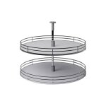 Tourniquet rond - décor : blanc / fil chromé - diamètre : 705 mm - pour caisson : 800 x 800 mm - inoxa ... Tourniquet rond - décor : blanc / fil chromé - diamètre : 705 mm - pour caisson : 800 x 800 mm - inoxa ...