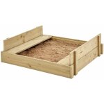 Bac � sable bois fsc� avec bancs int�gr�s