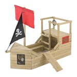 Cabane bateau pirate galleon en bois