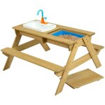 Tp toys table de jeu en bois & table de toilette rhinocros incl. lavabo naturel dimensions extrieures ...