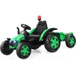 Goplus - tracteur electrique avec remorque, voiture vehicule electrique pour enfants 12v 7ah avec telecommande ...
