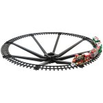 F��ric lights and christmas - train �lectrique musical de no�l de 23 pi�ces avec led � piles, dimensions ...