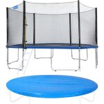 Trampoline ø 244 / 305 / 366 / 426 cm set complet filet de sécurité + bâche de protection + echelle + ... Trampoline ø 244 / 305 / 366 / 426 cm set complet filet de sécurité + bâche de protection + echelle + ...