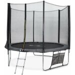 Trampoline 305cm - mars xxl gris - avec filet de protection. chelle. bche. filet pour chaussures. kit ...