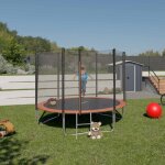 Trigano - trampoline rond diamètre 2, 44 m avec echelle et filet Trigano - trampoline rond diamètre 2, 44 m avec echelle et filet
