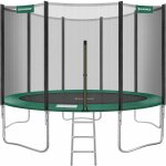 Trampoline ext�rieur, diam�tre 427cm, t�v rheinland gs certifica, �quipement jardin, avec �chelle, filet ...