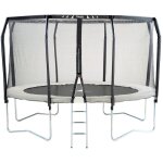 Kangui - trampoline de jardin rond Ø426cm avec filet de sécurité + échelle - fabrication européenne - ... Kangui - trampoline de jardin rond Ø426cm avec filet de sécurité + échelle - fabrication européenne - ...