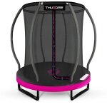Trampoline thunder ultra - pink 4, 5ft 140cm pour enfants pack complet avec filet de s�curit�
