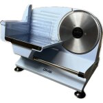 Trancheuse en acier pour pain et charcuterie 400 w dms as - 400 bl