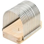 Trancheuse  pain, acier inoxydable trancheuse  pain manuelle, coupe - pain compact mme paisseur planche ...