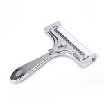 Trancheuse de viande, de fromage, r�glable, d'argent et de 14. 6x11. 8x1. 2 cm, ensemble de 1 pcs.