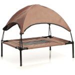 Wiltec transat pour chiens et chats avec toit ? couleur marron ? s / 60 x 45 x 50 cm ? 15 kg max ? en ...