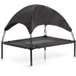 Wiltec transat pour chiens et chats avec toit ? couleur noire ? s / 60 x 45 x 50 cm ? 15 kg max ? en ...