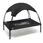 Wiltec transat pour chiens et chats avec toit ? couleur noire ? m / 76 x 60 x 16 cm ? 25 kg max ? en ...