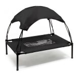 Wiltec transat pour chiens et chats avec toit ? couleur noire ? l / 91 x 76 x 80 cm ? 35 kg max ? en ...