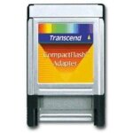 Transcend compactflash adapter lecteur de carte m�moire argent