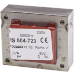 Rs pro - transformateur pour circuit imprimé, vin v c. a. , vout 9v c. a. , 2 sorties, 12va ( prix pour ... Rs pro - transformateur pour circuit imprimé, vin v c. a. , vout 9v c. a. , 2 sorties, 12va ( prix pour ...