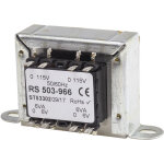 Transformateur � montage sur ch�ssis, vin 115v ac, 230v ac, vout 6v c. a. , 2 sorties, 12va ( prix pour ...