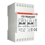 Transformateur perry 30va sorties 12 - 12 - 24v 3 din 1tdtr030 / ddv Transformateur perry 30va sorties 12 - 12 - 24v 3 din 1tdtr030 / ddv