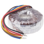 Transformateur torique rs pro 2 sorties, 230v c. a. 2 x 25v c. a. , 500va ( prix pour 1 ) Transformateur torique rs pro 2 sorties, 230v c. a. 2 x 25v c. a. , 500va ( prix pour 1 )