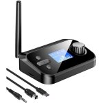 Transmetteur bluetooth pour tv double casques, adaptateur bluetooth pour tv lcd display volume r�glable, ...