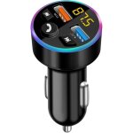 Transmetteur bluetooth voiture, transmetteur fm bluetooth, [3 usb a3. 1a + 1 usb a 66w] prise allume ...