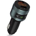 Transmetteur fm, transmetteur d'autoradio qc 3. 0 adaptateur de radio fm bluetooth sans fil pour voiture ...