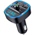 Transmetteur fm bluetooth, bluetooth 5. 0 voiture adaptateur radio lecteur mp3 kit main libre sans fil, ... Transmetteur fm bluetooth, bluetooth 5. 0 voiture adaptateur radio lecteur mp3 kit main libre sans fil, ...