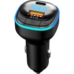 Transmetteur fm bluetooth 5. 0 voiture, kit �metteur fm voiture usb + type c, musique bluetooth voiture ...