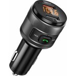 Transmetteur fm bluetooth adaptateur, qc3. 0 usb chargeur de voiture sans fil mains libre adaptateur ...