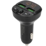 Transmetteur fm bluetooth pour voiture, double usb, adaptateur audio, appel mains libres, lecteur mp3 ...