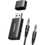 Transmetteur + r�cepteur sans fil bluetooth 5. 1 adaptateur audio mini jack 3, 5 mm noir