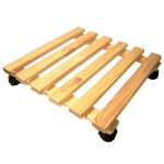 Transpalette � roues carr�es en bois 35x35