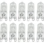 (transparent)lot de 10 ampoules halog�nes g9 - blanc chaud 25w ac 230v