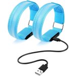 Treetalk - 2pcs brassard lumineux led rechargeable usb, brassard rflchissant led running, ajustable ...