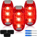 Treetalk - lot de 3 cartables clignotants led, attaches fournies / lumires pour la course  pied, lumire ...