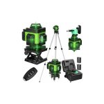 Treetalk - niveau laser, 4d 16 lignes horizontales et verticales, avec 2 piles rechargeables et une rallonge ... Treetalk - niveau laser, 4d 16 lignes horizontales et verticales, avec 2 piles rechargeables et une rallonge ...
