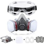 Respirateur réutilisable demi - masque 6200 masque à gaz protection respiratoire respirateurs avec lunettes ... Respirateur réutilisable demi - masque 6200 masque à gaz protection respiratoire respirateurs avec lunettes ...