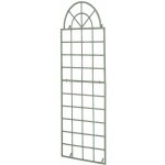 Treillage en fer viva avec fixation murale vert antique