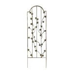 Treillage jardin fer feuilles 50x156cm