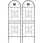 Treillis de jardin en m�tal, lot de 2 pi�ces, pour fleurs, plantes vertes et l�gumes, int�rieur et ext�rieur, ...