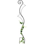 Dandibo - treillis jardin m�tal noir riva treillis pour plantes grimpantes 145 cm aide � l'escalade connecteur ...