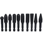 Treki 10pcs ensemble de r�pes rotatives pour fraises 6. 35 mm fraises rotatives de poign�e hexagonale ...