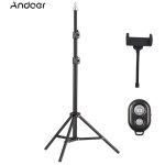Trpied lumire photo vido 210cm professionnel - support pour ring light, softbox et flash - pied mtallique ...